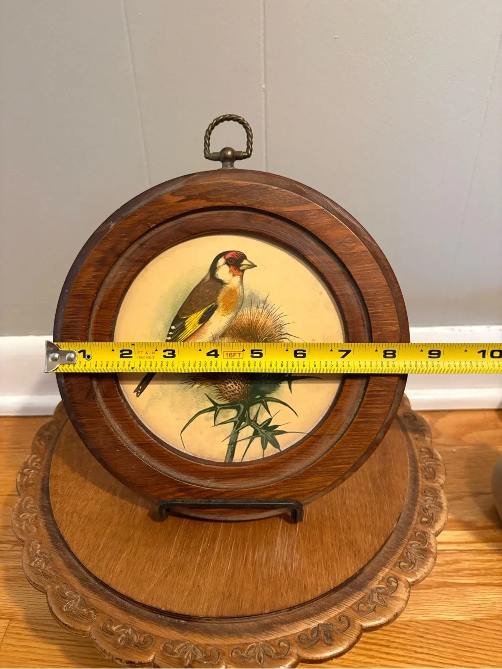 Wooden Framed Bird Wall Art Hanging- Ph Gonner